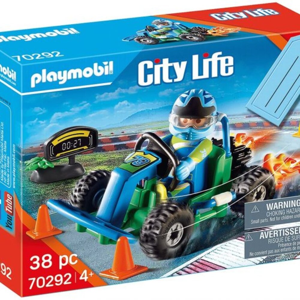 Playmobil 70292 City Life Go-Kart Racer Gift Set